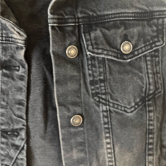 Free People Black Denim Jacket - Picture 6 of 6